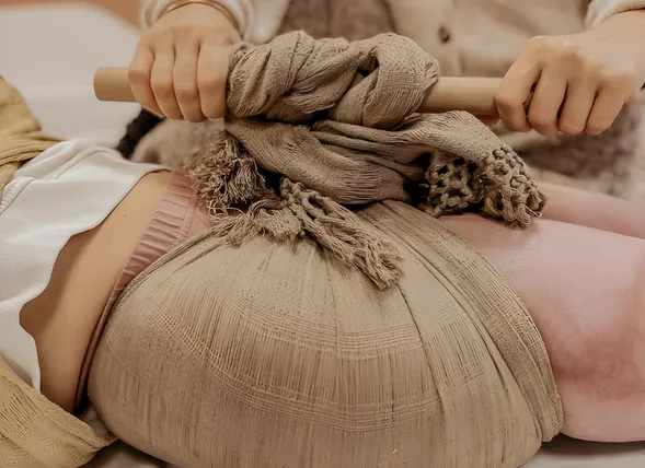 Soin rituel Rebozo pour la femme après la naissance